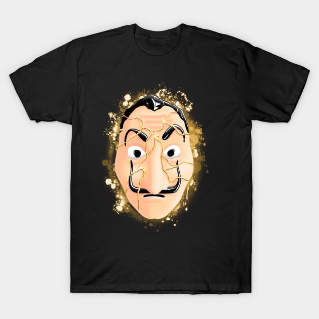 Gold T-Shirt by Cromanart